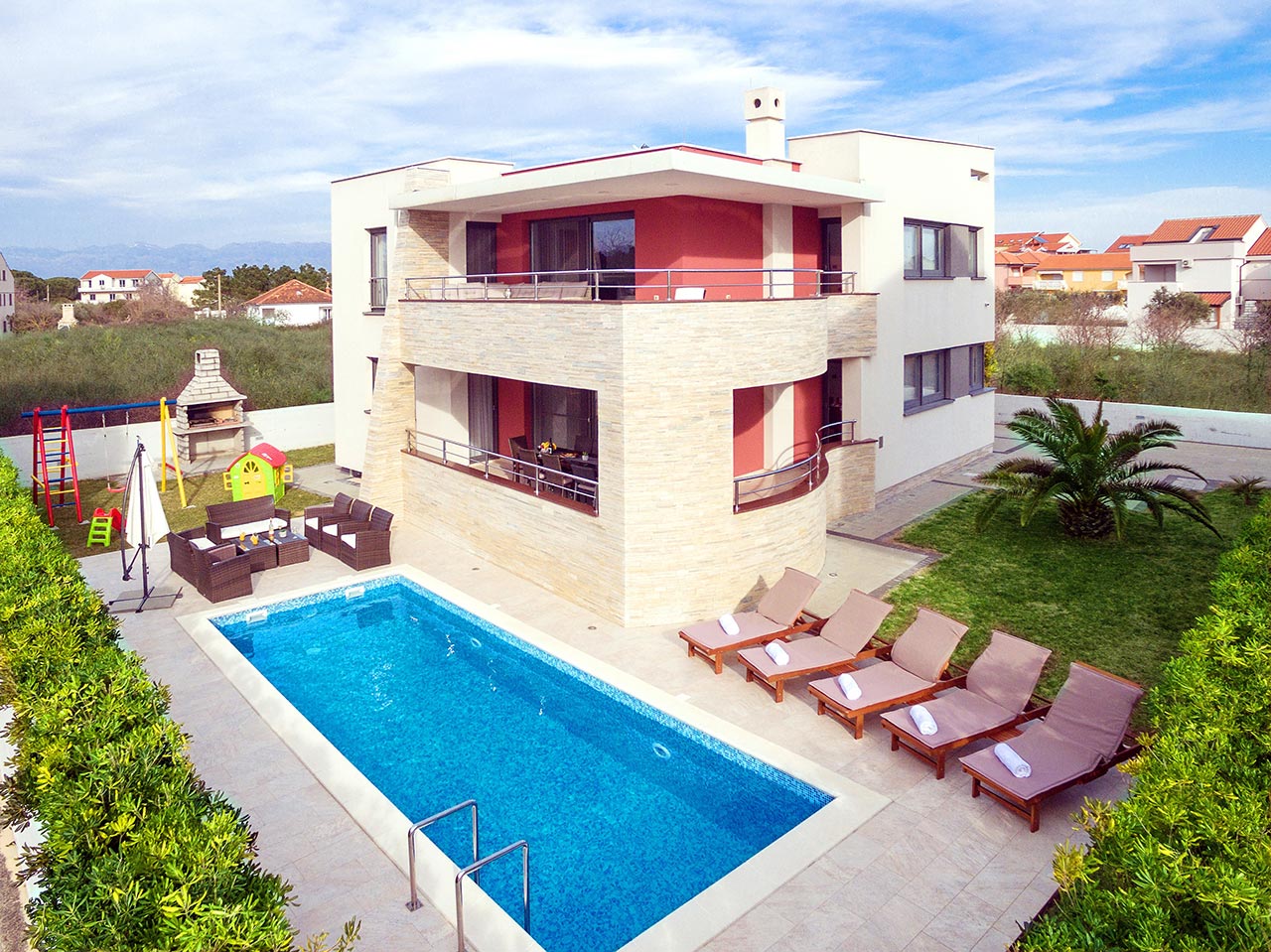 House in Zadar region, Nin, Croatia, pool, parking,near sea