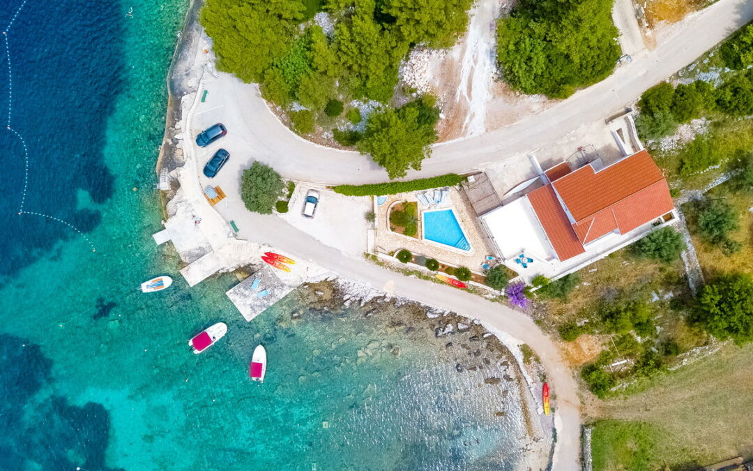 Haus am Meer in der Bucht – Insel Korcula