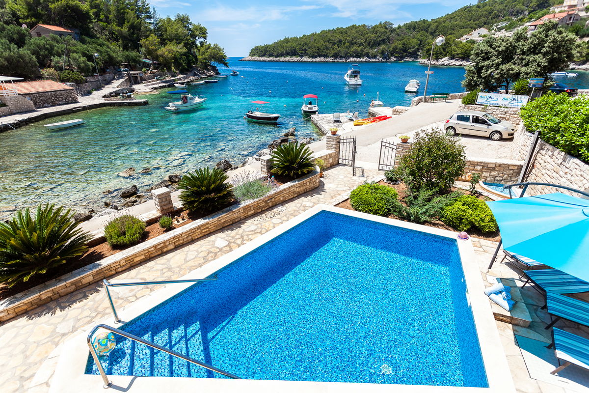 Seafront Villa For Sale by Knez Croatia On Korcula Island