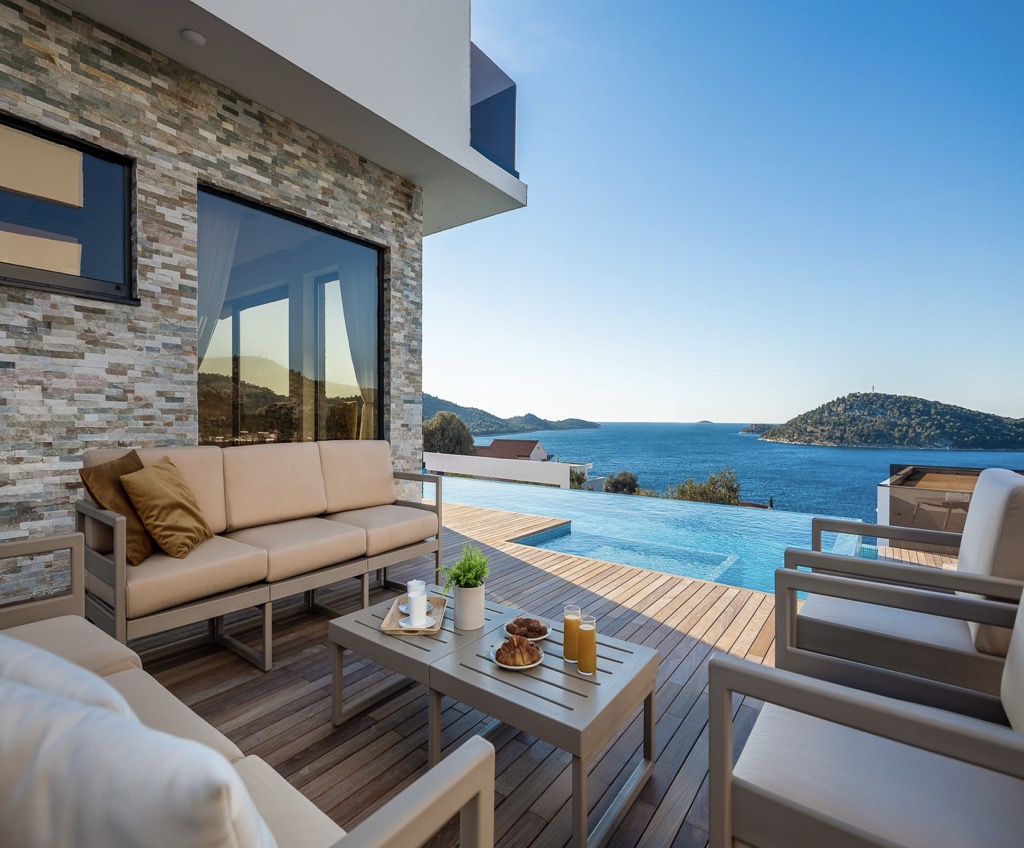 new modern sea view villa for sale in Rogoznica