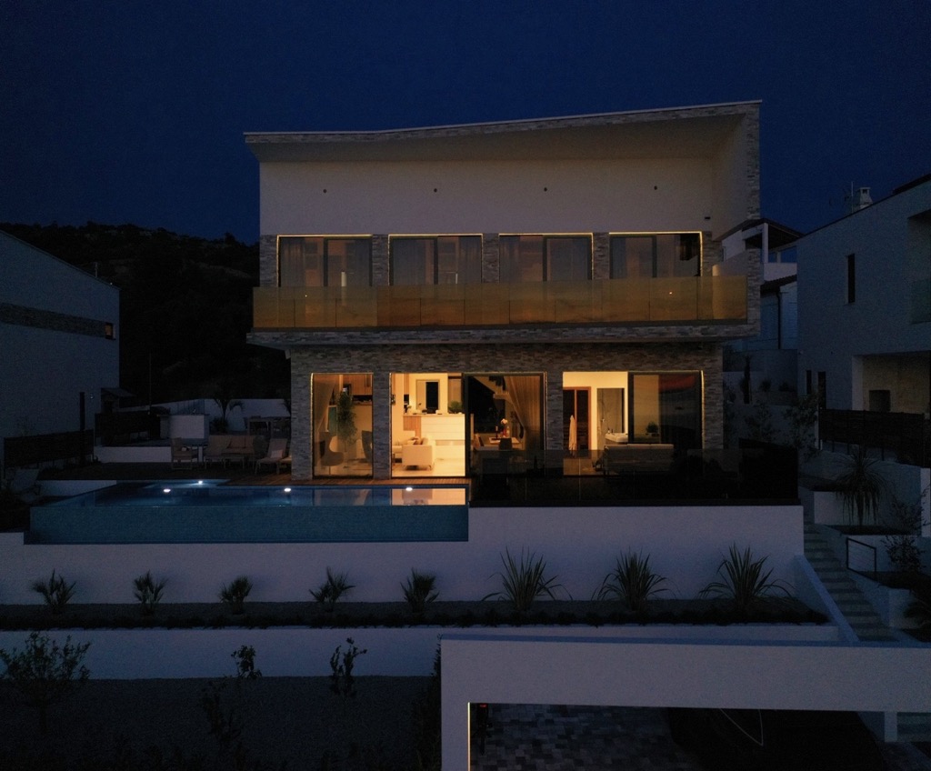 new modern sea view villa for sale in Rogoznica